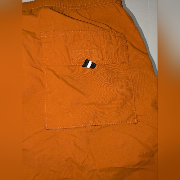 Eddie Bauer Mens Orange Swim Trunks Quick-Drying Relaxed Fit EUC Size Tall XXL - Picture 6 of 13